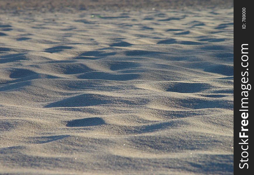 Sand on the beach. Sand on the beach