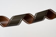 Coiled 35mm Film Royalty Free Stock Photo