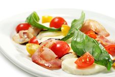 Salad With Cherry Tomato And Buffalo Cheese Stock Images Salad With Cherry Tomato And Buffalo Cheese Stock Images