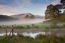 Misty Morning On The River Brathay Stock Photo Misty Morning On The River Brathay Stock Photo