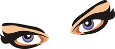 Eyes. Fragment Of Face Royalty Free Stock Photos Eyes. Fragment Of Face Royalty Free Stock Photos