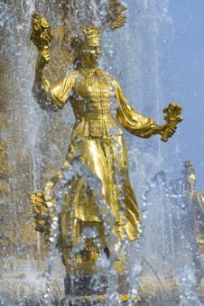 Gold Fountain Royalty Free Stock Photography Gold Fountain Royalty Free Stock Photography