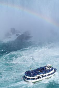 Ship Near Niagara Fall Royalty Free Stock Image Ship Near Niagara Fall Royalty Free Stock Image