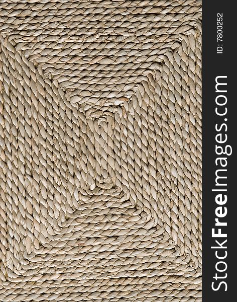 Close-up woven basket background. Close-up woven basket background