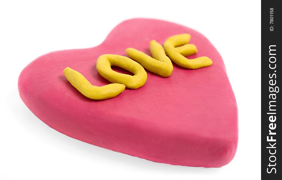 Plasticine valentine