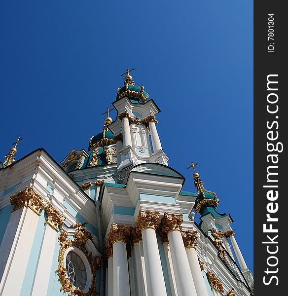 Church, architecture, byilding, sky, gold, yellow, white, distortion, city, house