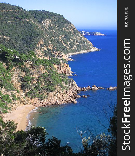 Costa Brava Cataluna corniche by the sea scenic road