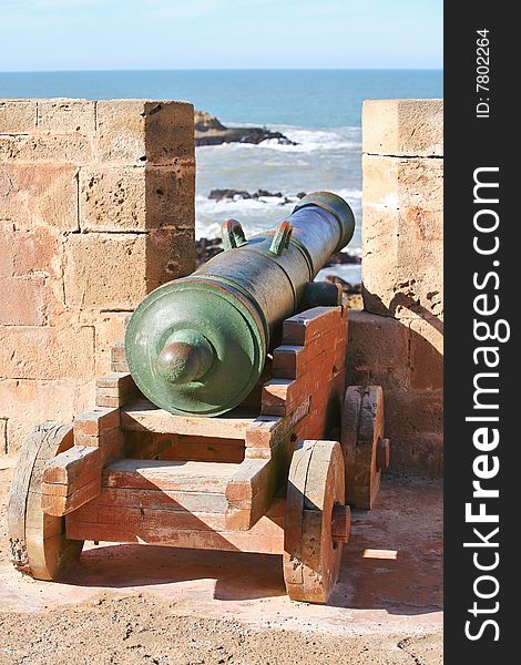 Cannon in the fortress in Essaouira, Morocco