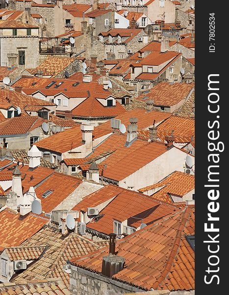 Roofs of the old city (Dubrovnik, Croatia)