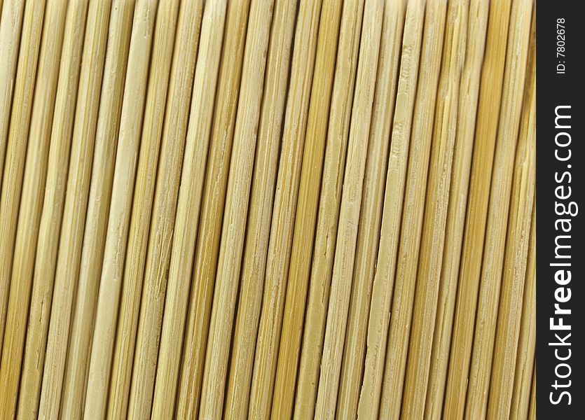 Bamboo thothpick texture. Wooden background. Bamboo thothpick texture. Wooden background.