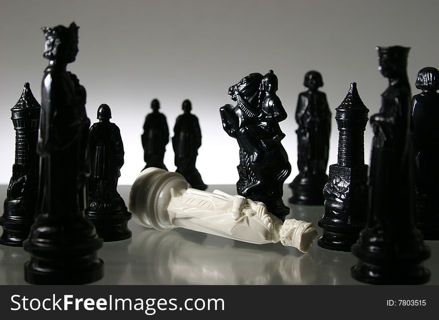 Close-up View Of Chess.