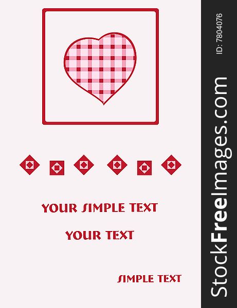 Valentine's card. Abstract vector background. Valentine's card. Abstract vector background
