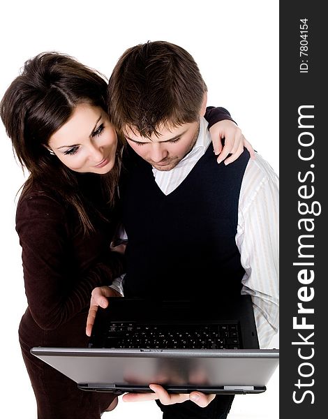 Couple With Laptop