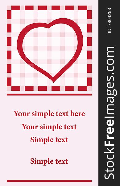 Valentine's card. Abstract vector background. Valentine's card. Abstract vector background