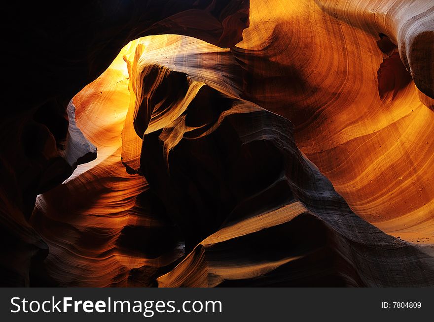 Wonderful light in antelope canyon, arizona