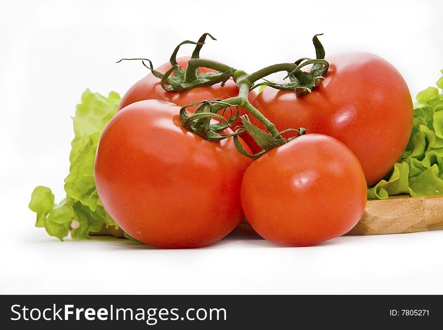 Fresh red cherry tomatoes isolated. Fresh red cherry tomatoes isolated
