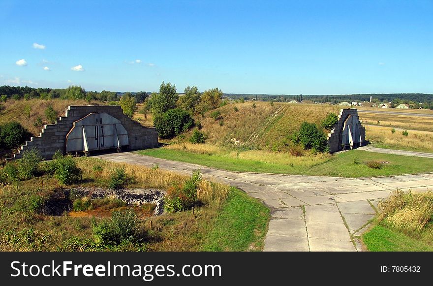 Former military area used by Russian army in Czech Republic.