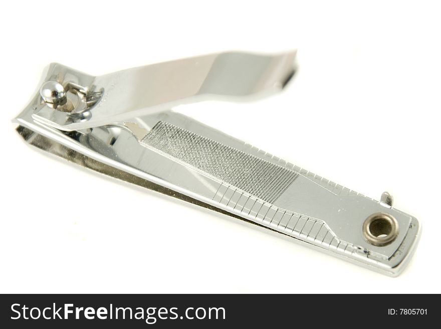 Nail Clipper Isolated On White.