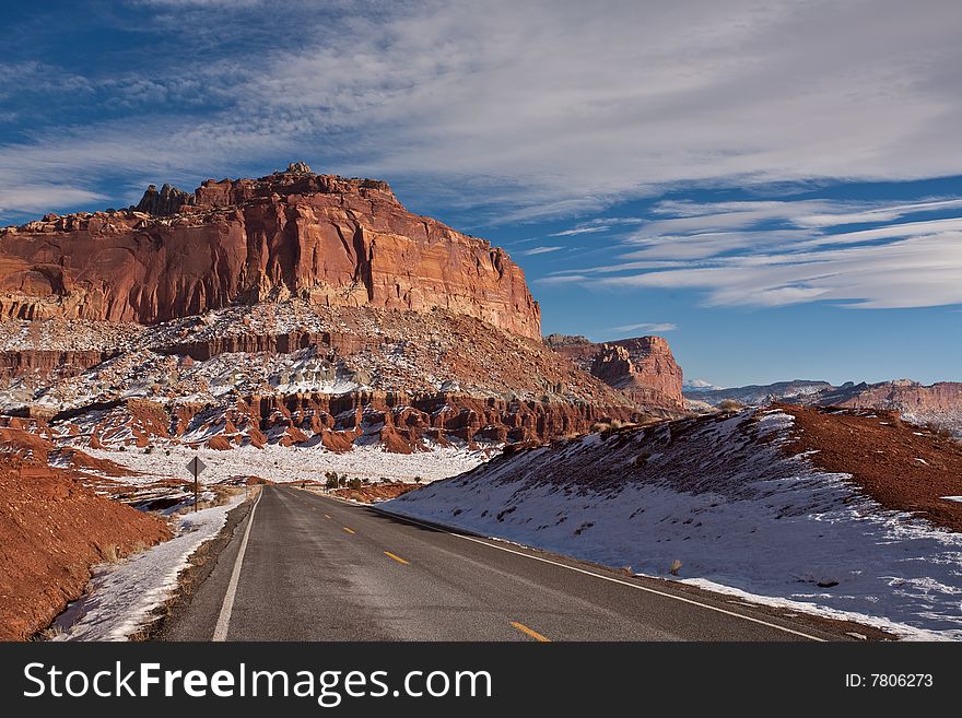 Road in Capitol Reef National Park