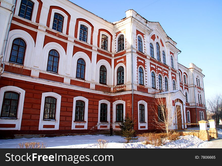 Old building of university in Russia