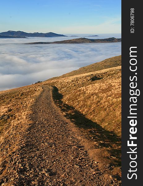 Mountain Path And Cloud Inversion