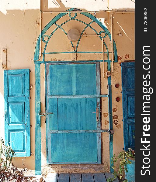 Traditional Greek House Entrance