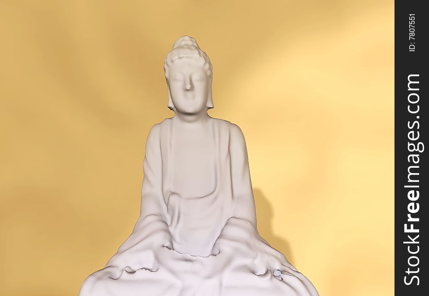 Illustration of the Buddha (abstract)