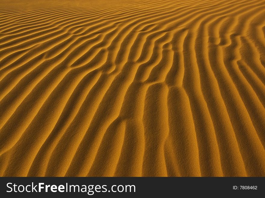 Dry sand pattern in the sahara desert. Dry sand pattern in the sahara desert