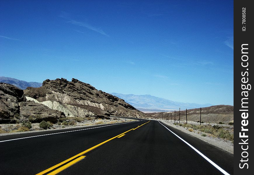 Entrance to the Death Valley. Entrance to the Death Valley