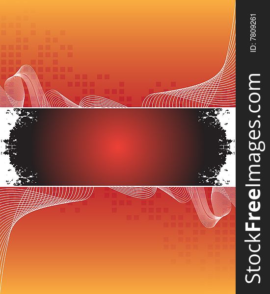 Abstract orange and red background with place for your text