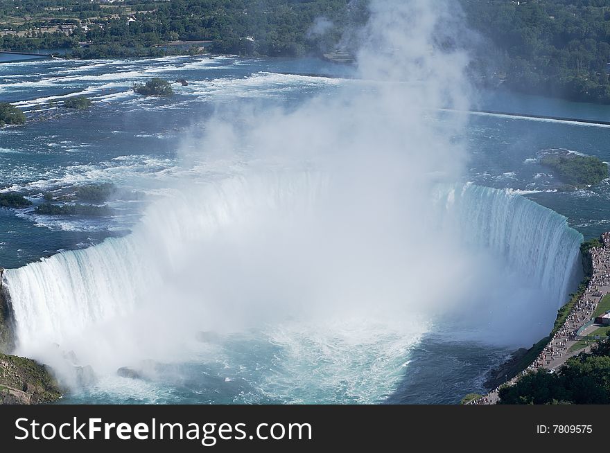 Niagara landscape, the scenery as viewed from the top of the tower