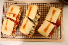 Toasted Submarine Sandwiches Royalty Free Stock Images Toasted Submarine Sandwiches Royalty Free Stock Images