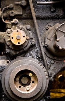 Old Diesel Engine Close-up Royalty Free Stock Photo Old Diesel Engine Close-up Royalty Free Stock Photo