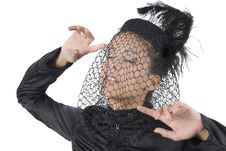 Young Widow With Black Clothes Stock Image Young Widow With Black Clothes Stock Image