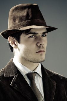 Portrait Of A Young Man Stock Images