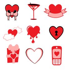 Love Icons Stock Image Love Icons Stock Image