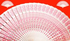 Chinese Bamboo Fan Royalty Free Stock Photography Chinese Bamboo Fan Royalty Free Stock Photography