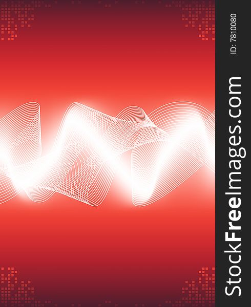 Red abstract background with place for your text