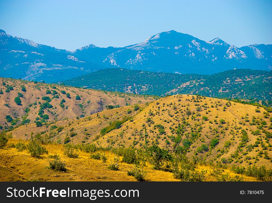 Summer mountain landscape in Crimea, Ukraine. Summer mountain landscape in Crimea, Ukraine