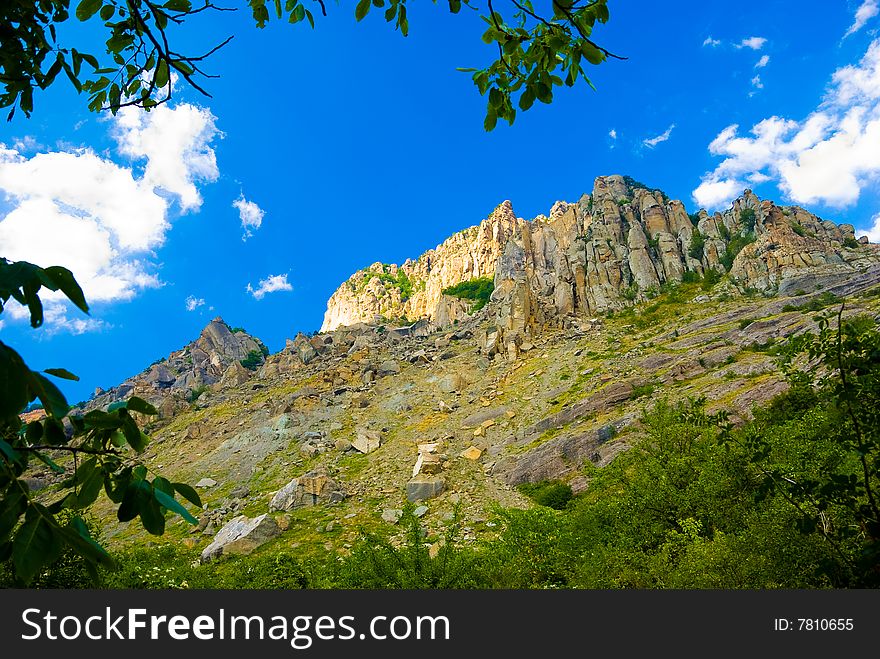 Summer mountain landscape in Crimea, Ukraine. Summer mountain landscape in Crimea, Ukraine