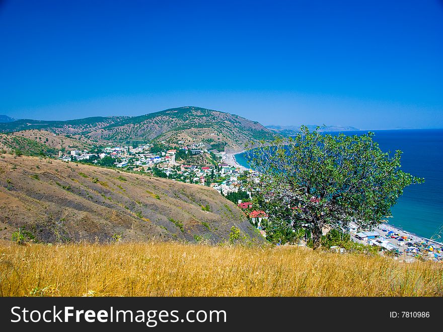 Summer landscape, Black Sea, Crimea, Ukraine