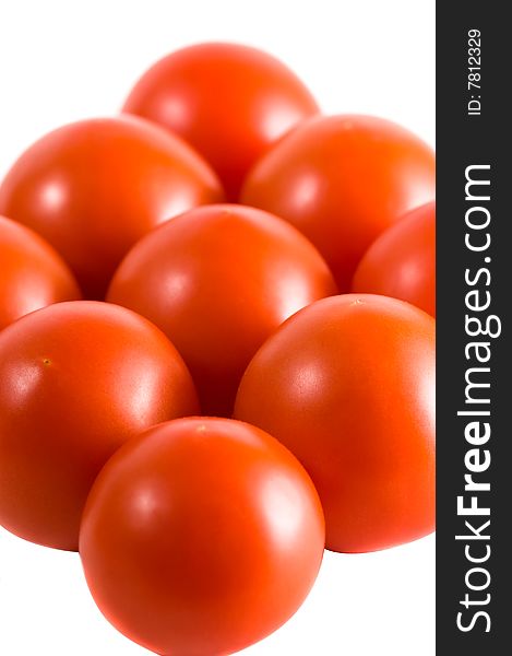 Close up colorful tomato background