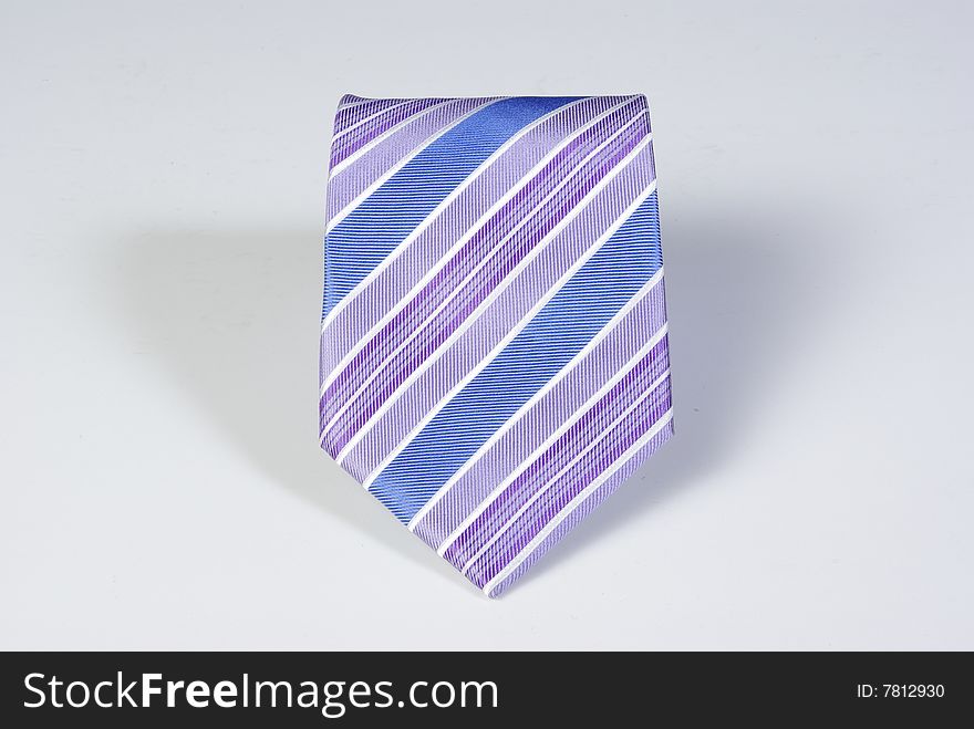 single necktie in withe background