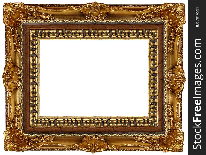 A picture frame on a white