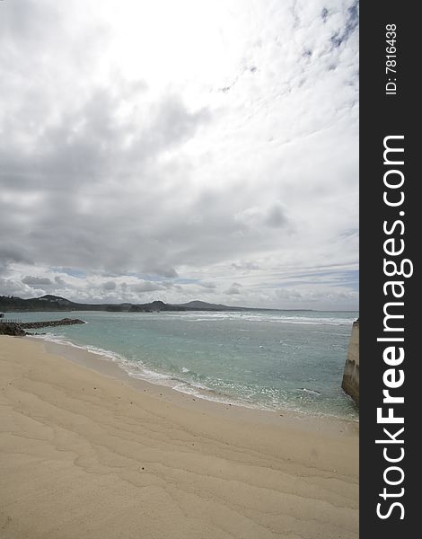 Tropical beach view of Okinawa