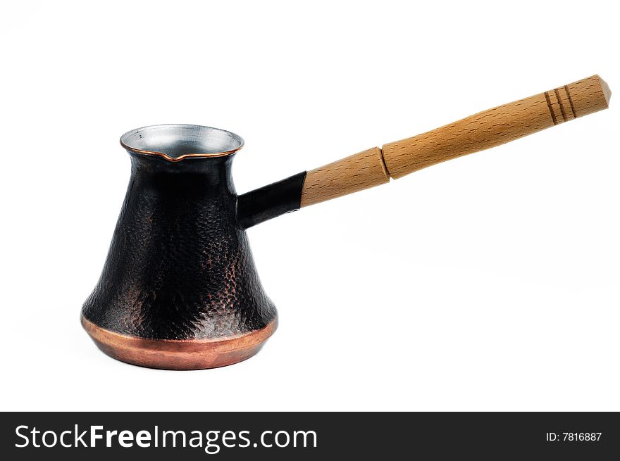 Turkish Coffee Pot with Wooden Handle