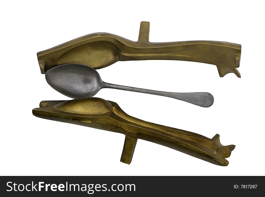 A old mold to spoon