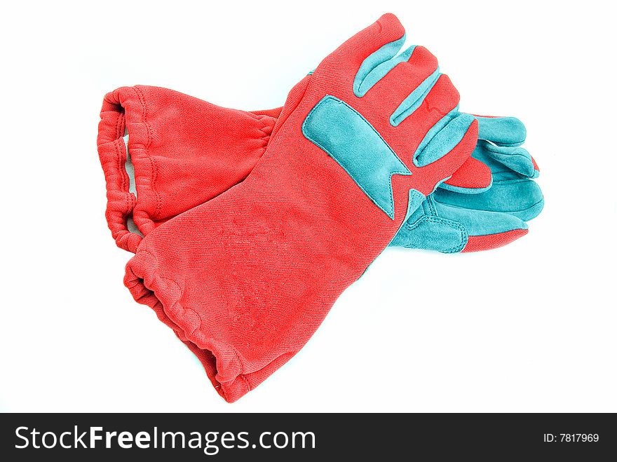 Pair of gloves for flight on hang-glider. Pair of gloves for flight on hang-glider