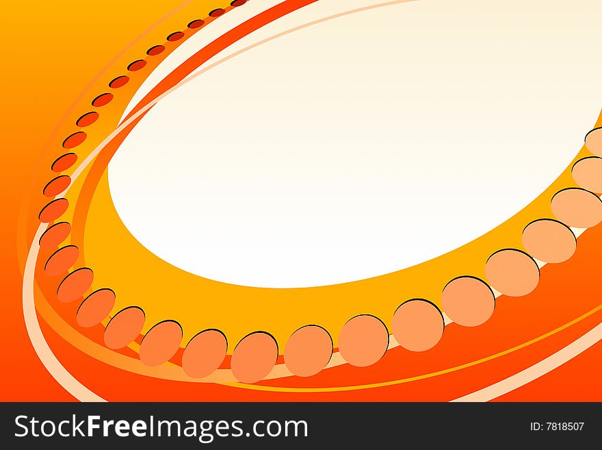 Vector illustration of Abstract Orange