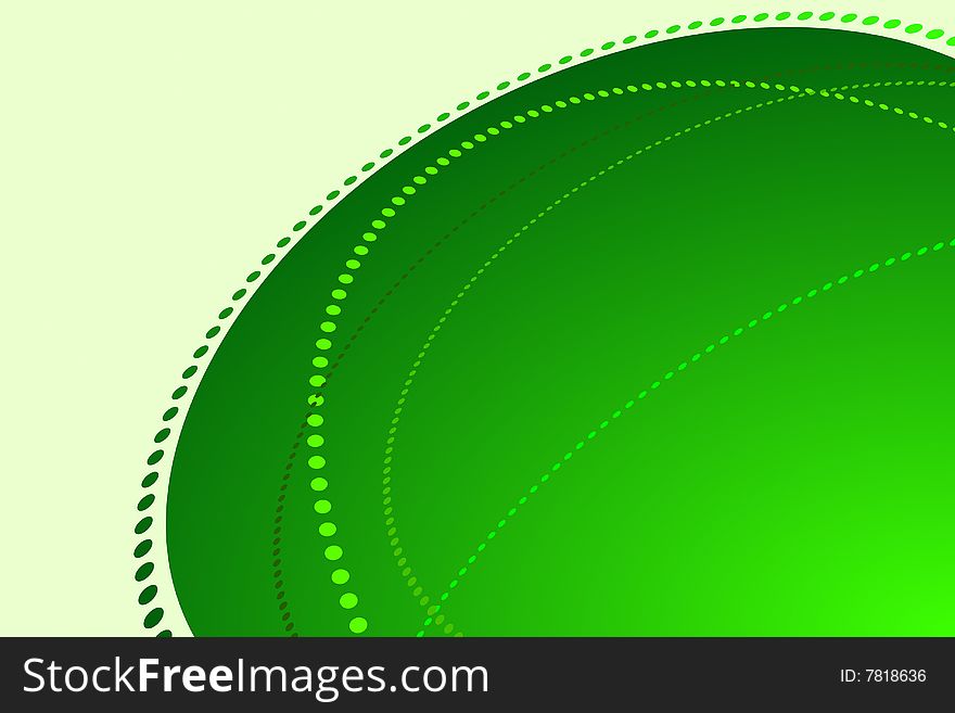 Vector illustration of Abstract Green